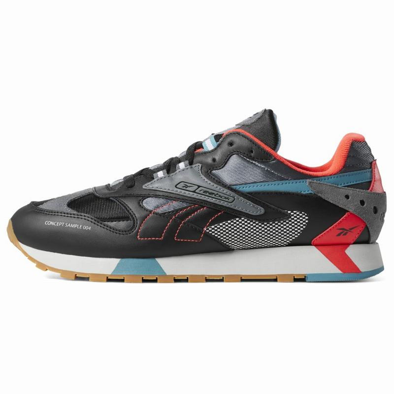 Tenisi Reebok Classic Leather Ati 90s Dama Negrii/Rosii Romania CP1701MR